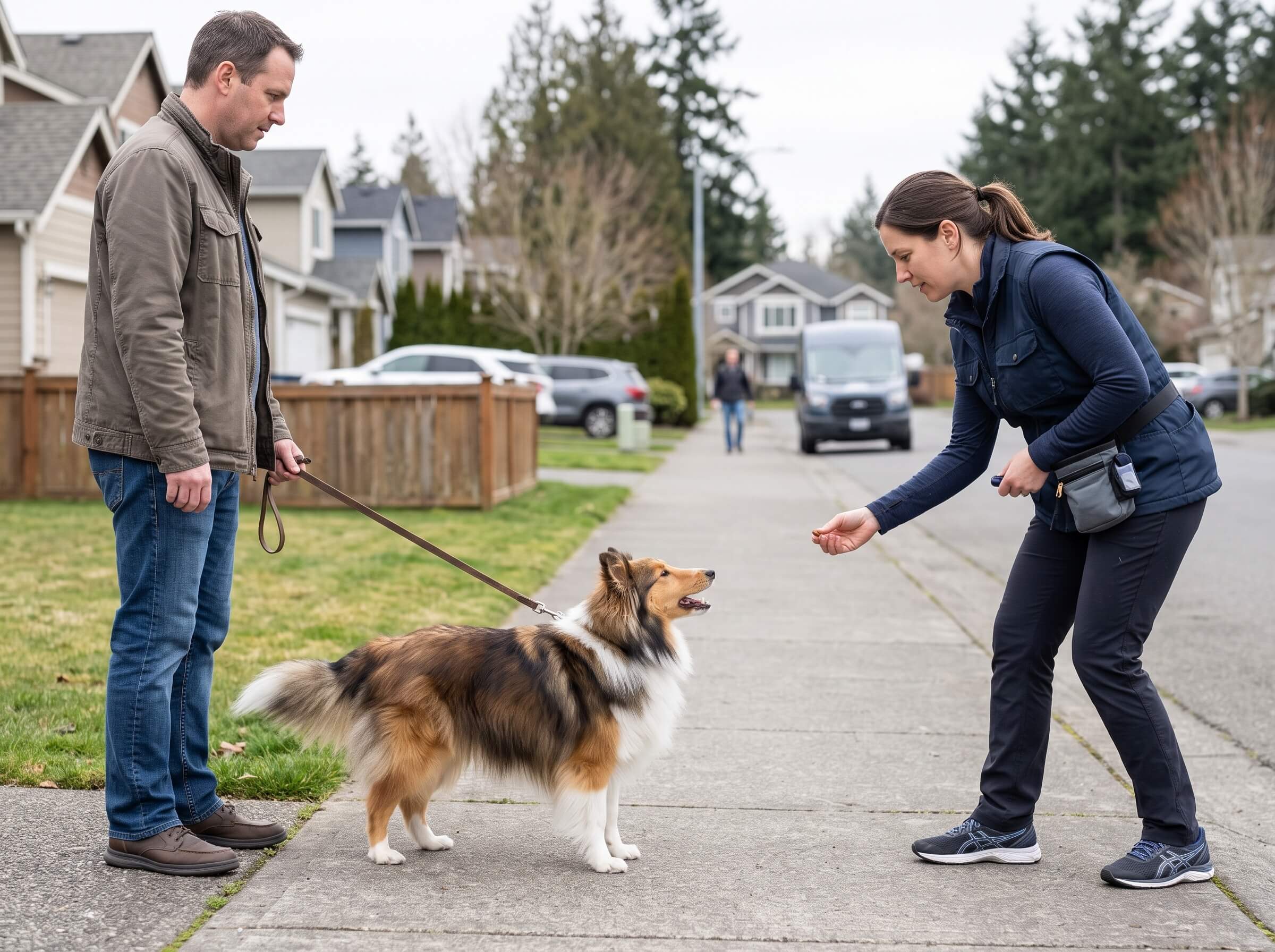 Dog barking behavior training