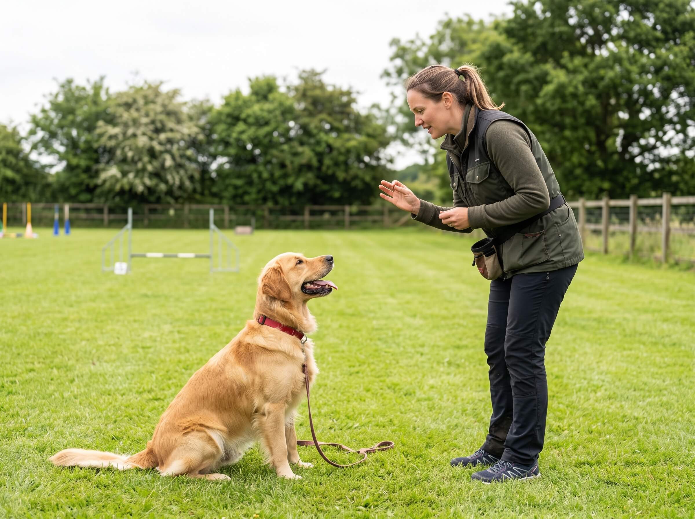 Obedience dog training